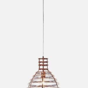13"X18" Iron Bell Pendant Lamp with Bulb, Bronze-3 AVAILABLE